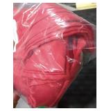 HomeJoy Rectangle Table Cloth Linen Farmhouse Stainproof Waterproof Washable Polyester Oblong Rectangular Fabric Table Cover for Kitchen Dining Dinner (Red, 52 X 70 Inch)