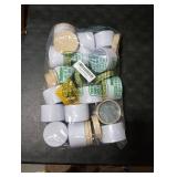 MGLIFEUL Candle Tins Jars Container Vessels for Making 4 Oz White Empty Candle Tins Can Gift Box Packaging Plate with Lids Wax Container Bulk Making DIY Candle Supplies Accessories(White,4oz, 16pcs)