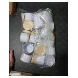 MGLIFEUL Candle Tins Jars Container Vessels for Making 4 Oz White Empty Candle Tins Can Gift Box Packaging Plate with Lids Wax Container Bulk Making DIY Candle Supplies Accessories(White,4oz, 16pcs)