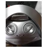 GiveBest Portable Electric Space Heater with Thermostat, 1500W/750W Safe and Quiet Ceramic Heater Fan, Heat Up 200 Square Feet for Office Room Desk Indoor Use, Silver