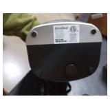 GiveBest Portable Electric Space Heater with Thermostat, 1500W/750W Safe and Quiet Ceramic Heater Fan, Heat Up 200 Square Feet for Office Room Desk Indoor Use, Silver