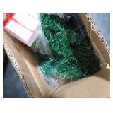 Kordain Solar Mini Christmas Tree Light Outdoor Decoration, 30 Inch Solar Tree Lights with 30 LED 8 Flashing Modes Decorated Prelit Gift Boxes & Ornaments for Pathway Patio Yard Garden Cemetery, 2PCS