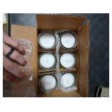 White Votive Candles in Clear Glass Jar 24 Hour Long Burning Time Decorative 1 Day Candle Cups Unscented for Dinner Wedding Centerpieces -6 Pack