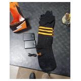 Heated Socks for Men Women, Upgraded Rechargeable Electric Heated Socks Up to 10 Hours, Washable Winter Foot Warmer Socks for Outdoor Camping Skiing Hunting Hiking