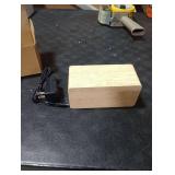 URAYCO Wooden Digital Alarm Clock with Fast Wireless Charger, Dual USB Charging Ports, DST, Dimmable, Snooze, RGB Large Number Display LED Clock for Bedrooms, Living Room, Desk, Table, Bedside(Bamboo)