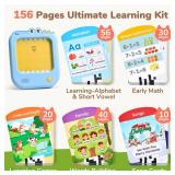 JoyCat Kids Learning Tablet: 156 Pages Tap-to-Read Flash Cards with 20 Listen & Find Games, Montessori Toy for Alphabet, Phonics, Words, Simple Math, Colors, Shapes & Songs - Autism Gifts (Ages 2-6)