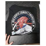 Port and Company Red Horse Combat Engineers Black Hoodie M