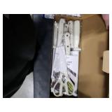 CAROTE 14 Pieces Knife Set with Block, Forged, High Carbon Stainless Steel Sharp Blade Block Knife Set, Dishwasher Safe Cutlery, Cream