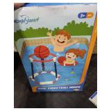 EagleStone Pool Basketball Hoop, Floating Inflatbale Pool Basketball Games Toys with 2 Pool Balls and Pump,Swimming Pool Outdoor Play Toddler Basketball Hoop Indoor for Kids Adults Age 8-12,
