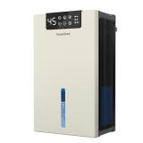 KeepGlad Dehumidifier, 98OZ Dehumidifiers for Home(1000sq.ft), Humidity Display Dehumidifier for Basement Bathroom Bedroom, Auto Shut Off, Washable Filter, Drain Hose, Timer, 7 Ambient Lights, Khaki