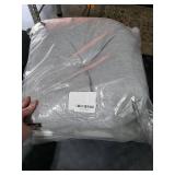 SUNROX Memory Foam Non Slip Rocking Chair Cushion, FadeShield Water Resistant Thicken Durable Tufted Pads, Set of Seat & Back Cushion with Ties for Indoor/Outdoor Rocker, 2 Piece, Heather Grey