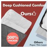 Mora Pets Self Heating Cat Bed Self Warming Cat Ped Ultra Warm Thermal Pet Bed Mat 30 x 21 Inches with Removable Cover Outdoor Indoor for Cats and Small Medium Dogs Machine Washable