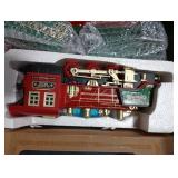 Christmas Train Set - Updated Remote Control Christmas Train Toys w/Smoke, Sounds, Lights, Rechargeable Electric Train for Around Christmas Tree, Train Toys Gifts for 3 4 5 6 7 8+