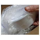 Goodluck 100 Pack Plastic Bowls with Silver Rim, 12oz Disposable Soup Bowls, Heavy Duty Dessert Bowls for Weddings, Parties, Dinners, Catering, and Everyday Use