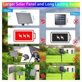 Hozplex Solar Rope Lights Outdoor Waterproof, 66Ft 200 LED String Light Fairy Solar Powered & USB with Remote, 18 Colors Changing Fairy Lighting for Outside Indoor Trampoline Patio Christmas Decor