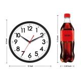 AKCISOT Wall Clock 10 Inch Silent Non-Ticking Modern Clocks Battery Operated - Analog Small Classic for Office, Home, Bathroom, Kitchen, Bedroom, School, Living Room(Black)