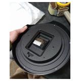 AKCISOT Wall Clock 10 Inch Silent Non-Ticking Modern Clocks Battery Operated - Analog Small Classic for Office, Home, Bathroom, Kitchen, Bedroom, School, Living Room(Black)