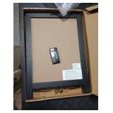 HBCY Creations Rustic Black Wooden Tabletop Chalkboard with Legs/Vintage Wedding Table Sign/Small Kitchen Countertop Memo Board/Antique Wooden Frame (12 x 17, 4- Black)