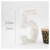 H: 8.26 Inches Light Up Numbers 55 Centerpieces Table Sign, Happy 55th Birthday Decorations for Women, 55th Party Decor for Men, 55 Year Old Birthday Supplies