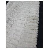 MIULEE Pack of 2 Corduroy Decorative Throw Pillow Covers 12x12 Inch Soft Boho Striped Pillow Covers Modern Farmhouse Home Decor for Sofa Living Room Couch Bed Cream White