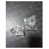 Vin Beauty 2 Pcs Glass Cabinet Locks, Stainless Steel, Mortise Lock, Cabinet and Furniture Locks, Silver