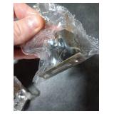 Vin Beauty 2 Pcs Glass Cabinet Locks, Stainless Steel, Mortise Lock, Cabinet and Furniture Locks, Silver