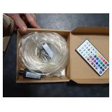 50ft LED Rope Lights 25 Colors, Outdoor IP68 Waterproof Warm White RGB Tube String Lights with 149 Modes and 4 Brightness, Rope Lights for Outside, Yard, Deck, Fiesta Party, Birthday Decorations