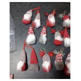 Skylety Christmas Tree Hanging Gnomes Plush Christmas Ornaments Elk Swedish Handmade Gnome Decor Mini Halloween Scandinavian Santa Holiday Decoration for Walls Stairs Windows(16 Pieces)