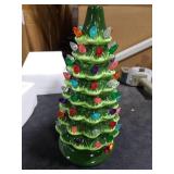 Joiedomi 15 Tabletop Prelit Ceramic Christmas Tree with 70 Multicolor Lights, Hand-Painted Ceramic Tabletop Christmas Tree with Extra Clear Top Star for Xmas Holiday Indoor Decorations