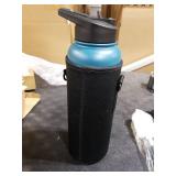 40oz Insulated Water Bottle (Cold for 48 Hrs),BPA Free&Leak Proof,Stainless Steel Water Flask,Water Jug with Straw Spout Lids for Gym,Hiking,Travel,Black Blue