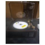 CARONSORT CD Player with Speakers Bluetooth Nostalgic Retro Portable CD Players for Home Wood Music Player FM Radio for HomeWired and Remote Control-Walnut Brown