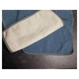 Frienda 2 Pieces Recliner Headrest Covers Sofa Headrest Protector Sherpa for Recliner Chair Couch Furniture Non Slip for Living Room(Dusty Blue)