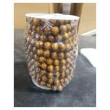 Waydress Christmas Wooden Bead Garland Rustic Farmhouse Garland Xmas Tree Bead Ornaments for Christmas Decorations, Total of 26 Feet(Brown)