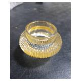 VOHO Champagne Gold Taper Candle Holders for Table Centerpiece, Classic Ribbed Candlestick Holders for Birthday Party Wedding Decor, Versatile Glass Candle Holder for Tealights/Taper Candles(Set of 6)