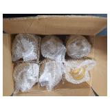 VOHO Champagne Gold Taper Candle Holders for Table Centerpiece, Classic Ribbed Candlestick Holders for Birthday Party Wedding Decor, Versatile Glass Candle Holder for Tealights/Taper Candles(Set of 6)