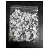 DECORA 500 Pieces 6mm -12mm Black Wiggle Googly Eyes with Self-Adhesive for Crafts Decorations