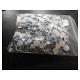 DECORA 500 Pieces 6mm -12mm Black Wiggle Googly Eyes with Self-Adhesive for Crafts Decorations