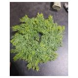 6 PCS Mini Real Touch Christmas Wreaths for Kitchen Cabinets Artificial Norfolk Lifelike Cedar Wreaths with Bow for Christmas Window Door Fireplace Chairs Wall Staircase Indoor Outdoor Home Decor