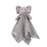 Pro Goleem Elephant Security Blanket, Soft Lovey Unisex Lovie Baby Gifts for Boys and Girls Snuggle Toy Stuffed Animal Newborn Essentials and Items Grey 16 Inch