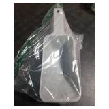 Aosnare 2 Cup Dog Food Scoop(2 Pack), Plastic Pet Food Scoop with Measuring Lines for Accurate Pet Food Portions,Dishwasher Safe (Grey and Pink)