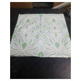 Katie Romeo Designs Blue, Green and White Coastal Geometric Throw Pillow Cover - 20x20 - 12X20 - 14x36 - Decorative Pillow Cover for Sofa, Bed, or Living Room Decor