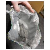 DAROSS Reusable Lunch Bag,Canvas Drawstring Lunch Bag, Lunch Tote for Work, School, or Picnics, Lightweight & Waterproof, Keeps Food Fresh All Day (Green Alphabet)