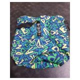 DAROSS Reusable Lunch Bag,Canvas Drawstring Lunch Bag, Lunch Tote for Work, School, or Picnics, Lightweight & Waterproof, Keeps Food Fresh All Day (Green Alphabet)