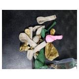 MOXMAY Sage Green Pink White Gold Balloons Garland Arch Kit, 160Pcs Olive Green Blush Pink White Sand Metallic Gold Balloons for Baby Shower Wedding Birthday Jungle Safari Woodland Party Decorations