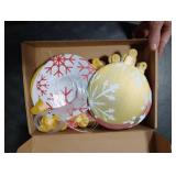 Barydat 30 Pcs Large Christmas Ball Shape Ornaments Xmas Plastic Decors Xmas Hanging Ornaments Christmas Yard Decorations for Tree Indoor Outdoor House Yard Supplies