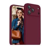 FireNova Magnetic for iPhone 17 Pro Case, Compatible with MagSafe, [Integrated Silicone Camera Control Button] [Camera Protection] Anti-Scratch Microfiber Lining Phone Case, 6.3, Plum