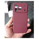 FireNova Magnetic for iPhone 17 Pro Case, Compatible with MagSafe, [Integrated Silicone Camera Control Button] [Camera Protection] Anti-Scratch Microfiber Lining Phone Case, 6.3, Plum