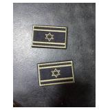 2 Pieces Tactical Israeli Flag Patch - Military Uniform Emblem Patches Green
