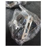 2 Pack Double-Open Glass Door Display Cabinet Display Cabinet Safety Lock, Suitable for 0.2-0.31 Glass Door, Separate Key with Drilling, Zinc Alloy