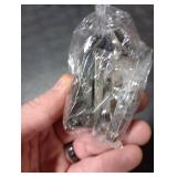 2 Pack Double-Open Glass Door Display Cabinet Display Cabinet Safety Lock, Suitable for 0.2-0.31 Glass Door, Separate Key with Drilling, Zinc Alloy